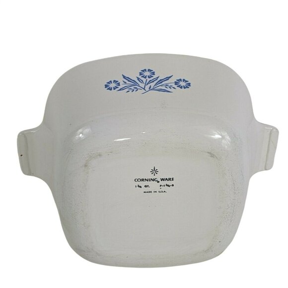 Vintage Corning Ware Blue Corn Flower Dish 1 3/4 Quart P 1 3/4 -B No Lid C112 - Picture 2 of 6